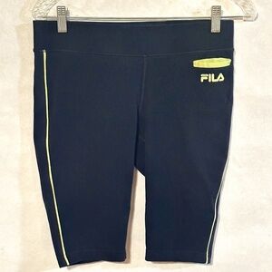 FILA Women Yoga Athletic Workout Training Activewear Joggers Shorts